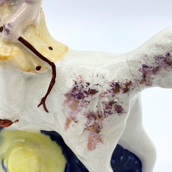 c1900 Antique Pair of Staffordshire Royal Children on Spaniels - Picture 15 of 15